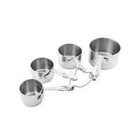 4 Grey Stainless Steel Dry & Liquid Ingredients-teaspoon And Tablespoon Measuring Spoons Set